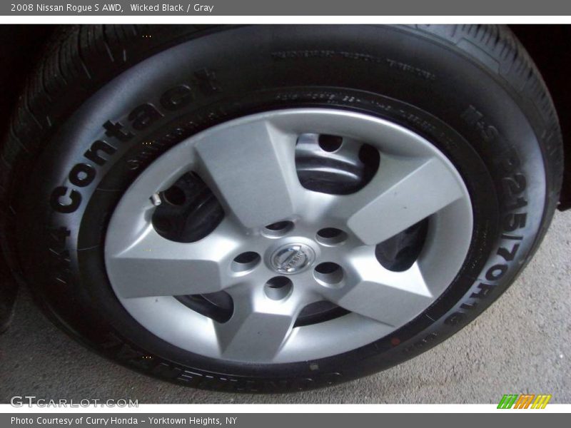 Wicked Black / Gray 2008 Nissan Rogue S AWD
