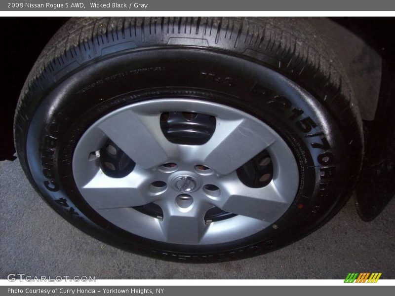 Wicked Black / Gray 2008 Nissan Rogue S AWD