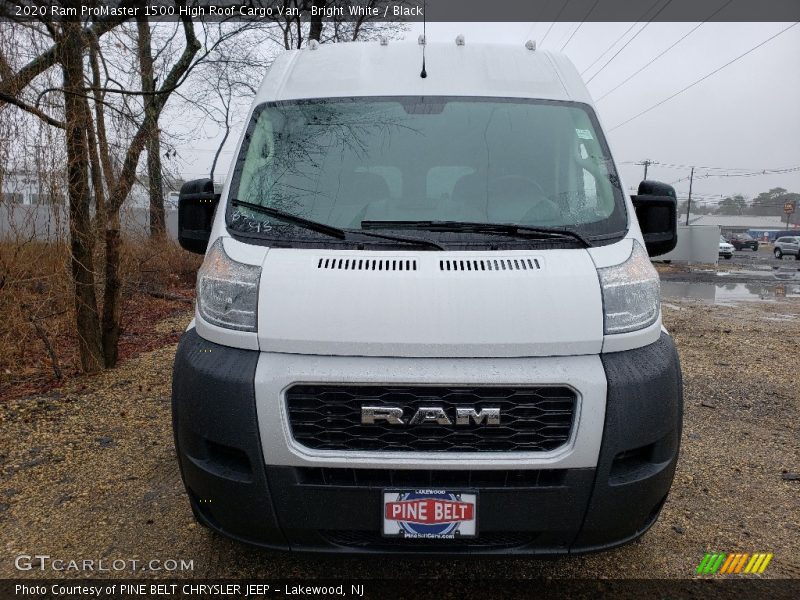 Bright White / Black 2020 Ram ProMaster 1500 High Roof Cargo Van