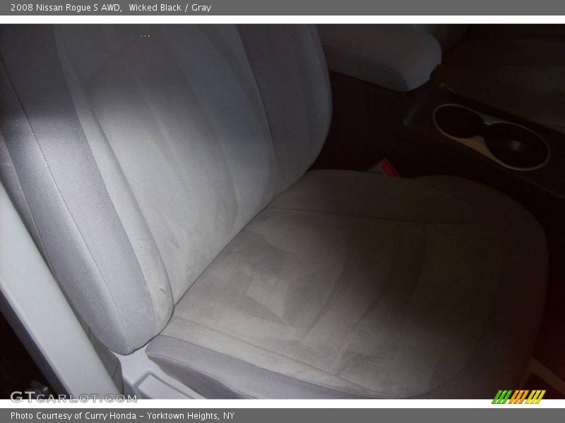 Wicked Black / Gray 2008 Nissan Rogue S AWD