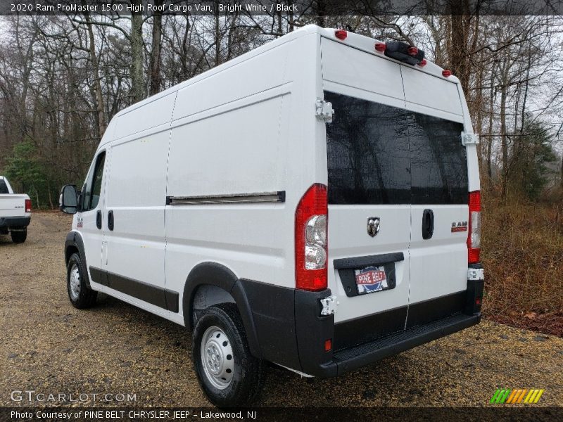 Bright White / Black 2020 Ram ProMaster 1500 High Roof Cargo Van