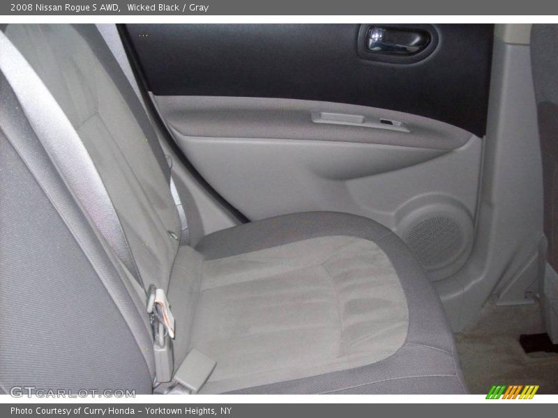 Wicked Black / Gray 2008 Nissan Rogue S AWD