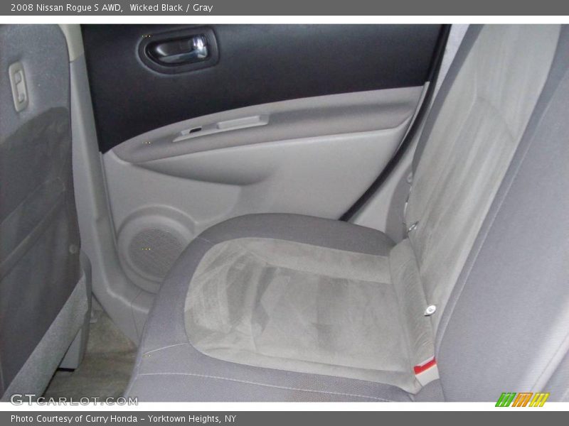 Wicked Black / Gray 2008 Nissan Rogue S AWD