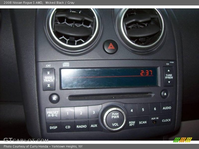 Wicked Black / Gray 2008 Nissan Rogue S AWD