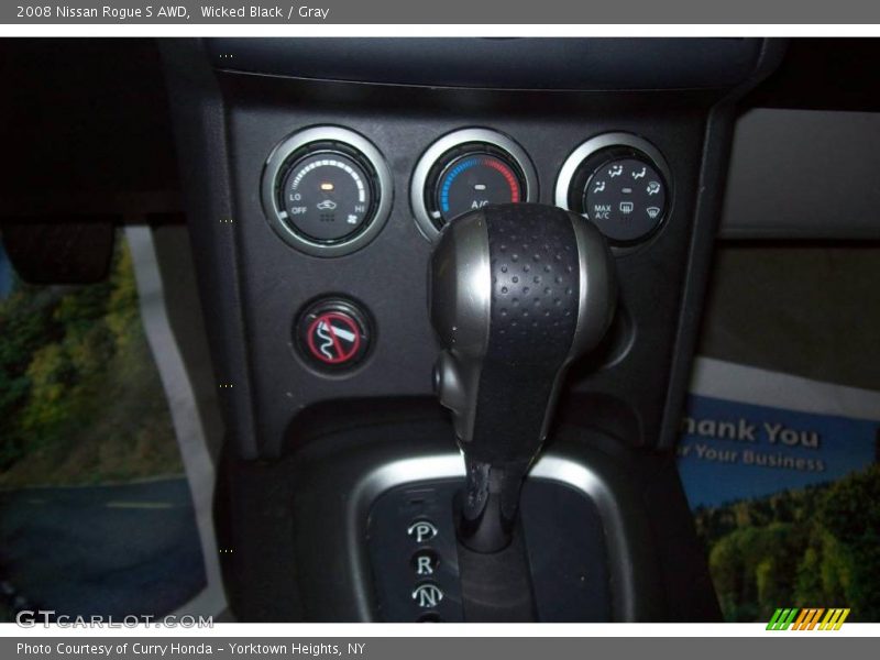 Wicked Black / Gray 2008 Nissan Rogue S AWD