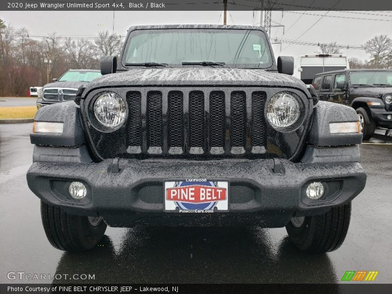 Black / Black 2020 Jeep Wrangler Unlimited Sport 4x4
