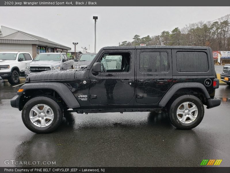 Black / Black 2020 Jeep Wrangler Unlimited Sport 4x4