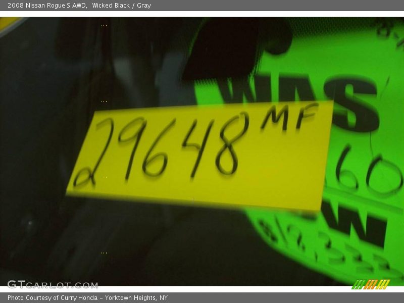 Wicked Black / Gray 2008 Nissan Rogue S AWD