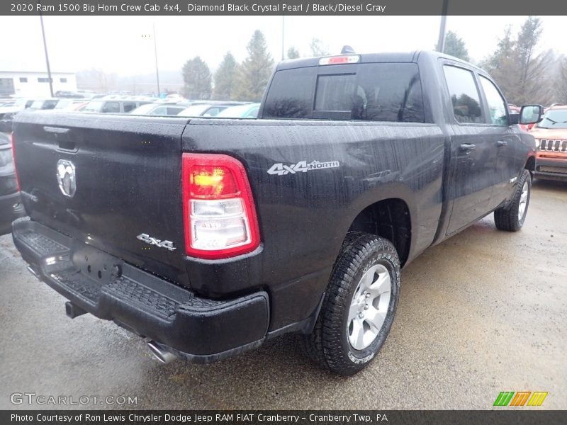 Diamond Black Crystal Pearl / Black/Diesel Gray 2020 Ram 1500 Big Horn Crew Cab 4x4