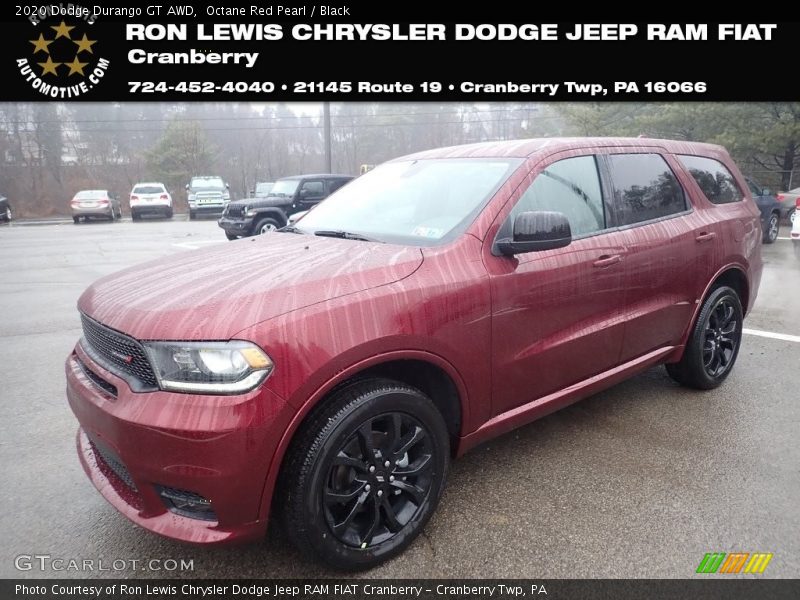 Octane Red Pearl / Black 2020 Dodge Durango GT AWD