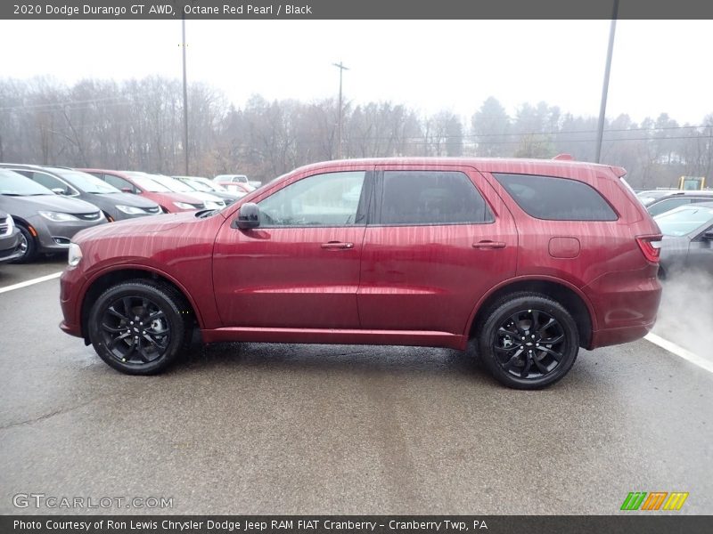Octane Red Pearl / Black 2020 Dodge Durango GT AWD