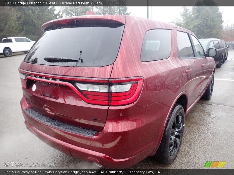 Octane Red Pearl / Black 2020 Dodge Durango GT AWD