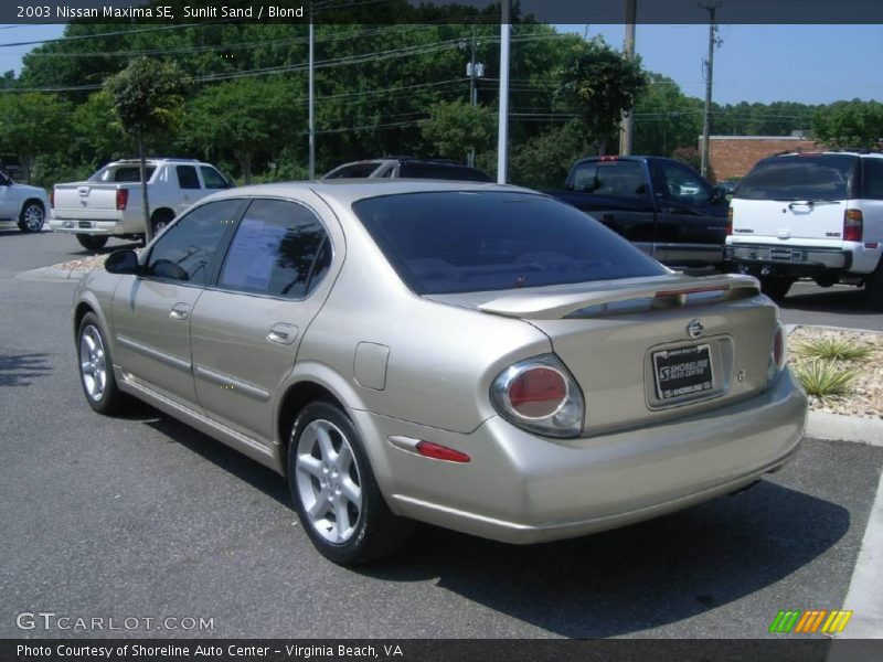 Sunlit Sand / Blond 2003 Nissan Maxima SE