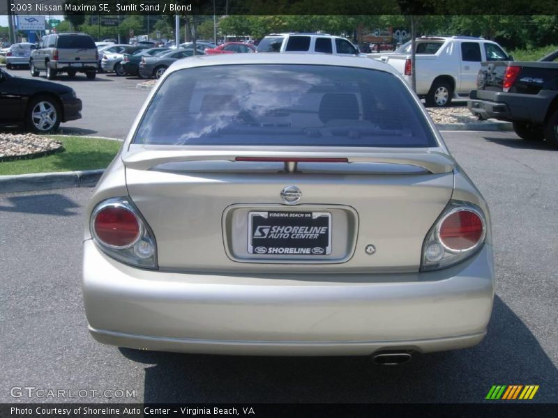Sunlit Sand / Blond 2003 Nissan Maxima SE