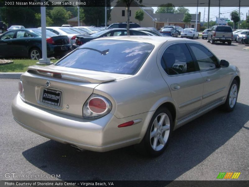 Sunlit Sand / Blond 2003 Nissan Maxima SE