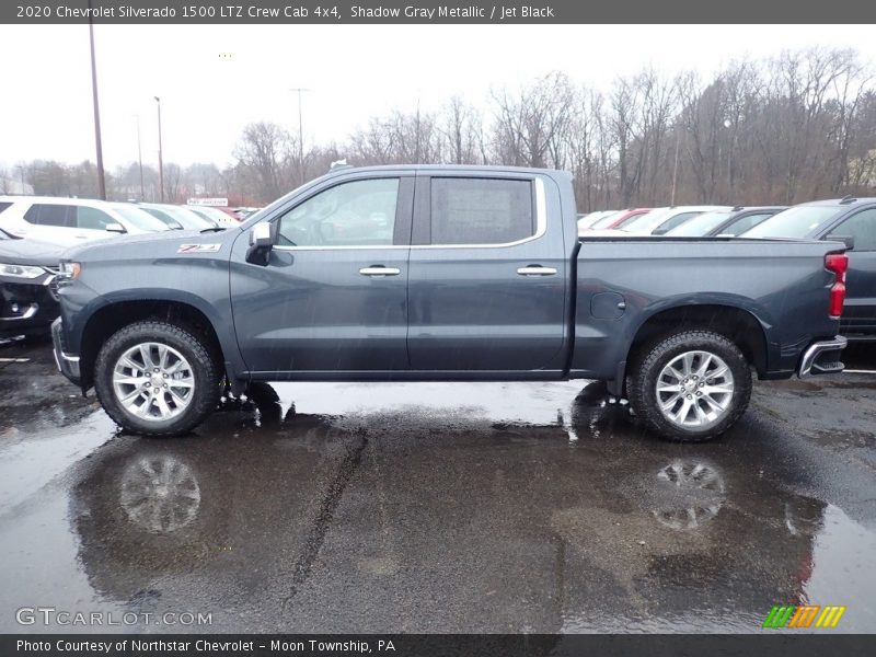 Shadow Gray Metallic / Jet Black 2020 Chevrolet Silverado 1500 LTZ Crew Cab 4x4