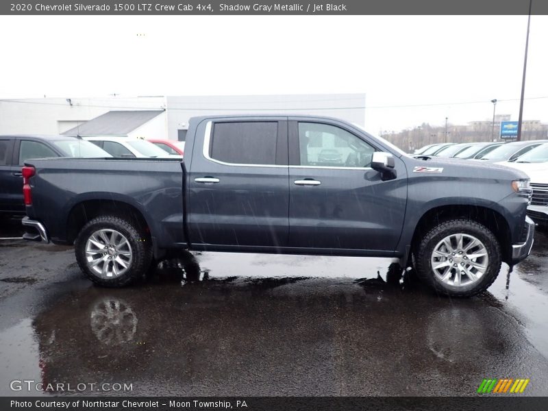Shadow Gray Metallic / Jet Black 2020 Chevrolet Silverado 1500 LTZ Crew Cab 4x4