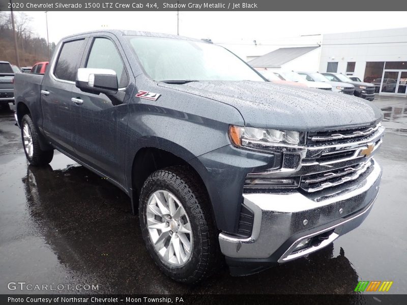 Shadow Gray Metallic / Jet Black 2020 Chevrolet Silverado 1500 LTZ Crew Cab 4x4