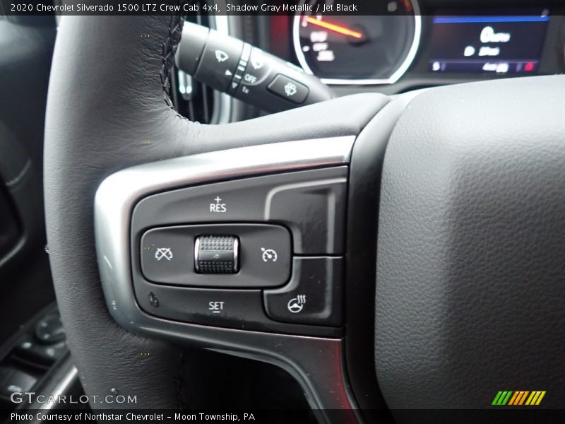 Shadow Gray Metallic / Jet Black 2020 Chevrolet Silverado 1500 LTZ Crew Cab 4x4