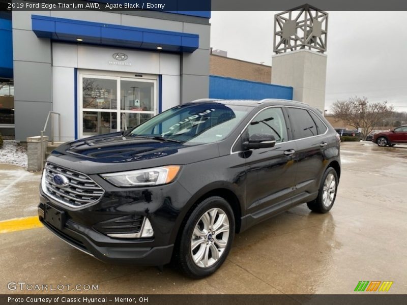 Agate Black / Ebony 2019 Ford Edge Titanium AWD