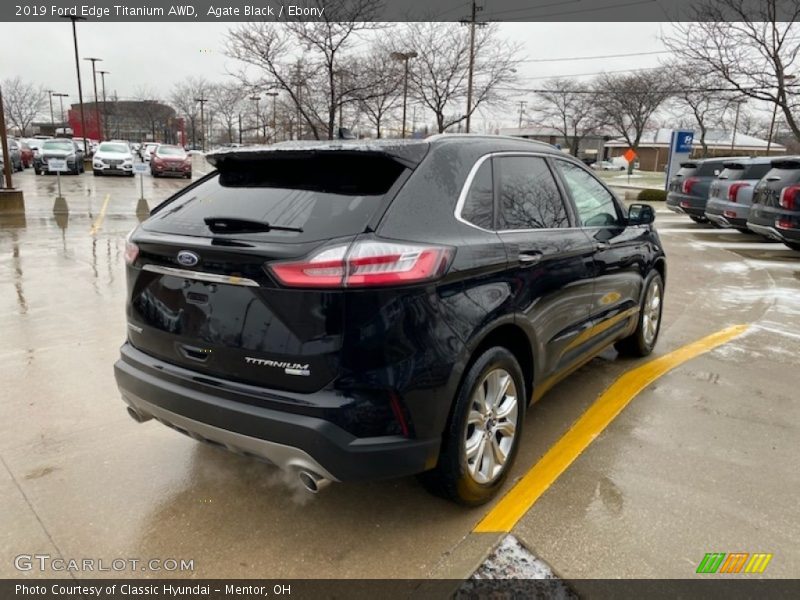 Agate Black / Ebony 2019 Ford Edge Titanium AWD
