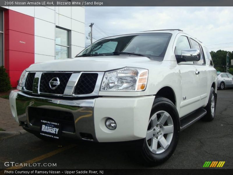Blizzard White / Sand Beige 2006 Nissan Armada LE 4x4