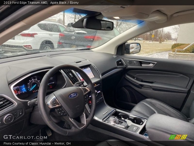 Agate Black / Ebony 2019 Ford Edge Titanium AWD