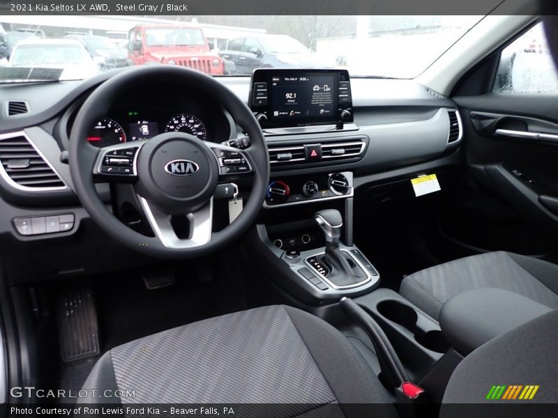 Steel Gray / Black 2021 Kia Seltos LX AWD