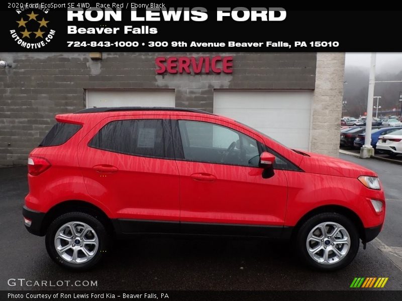 Race Red / Ebony Black 2020 Ford EcoSport SE 4WD