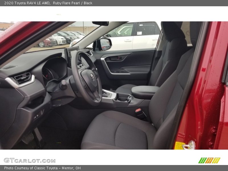 Ruby Flare Pearl / Black 2020 Toyota RAV4 LE AWD