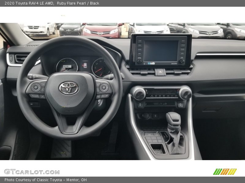 Ruby Flare Pearl / Black 2020 Toyota RAV4 LE AWD