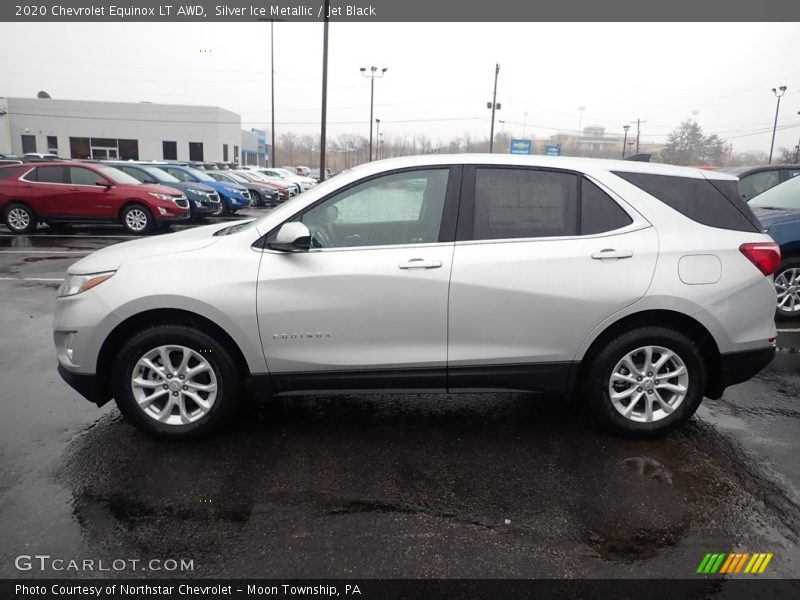 Silver Ice Metallic / Jet Black 2020 Chevrolet Equinox LT AWD