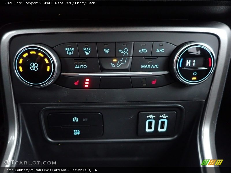 Race Red / Ebony Black 2020 Ford EcoSport SE 4WD