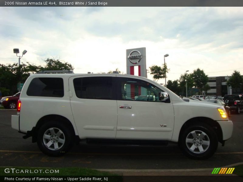 Blizzard White / Sand Beige 2006 Nissan Armada LE 4x4