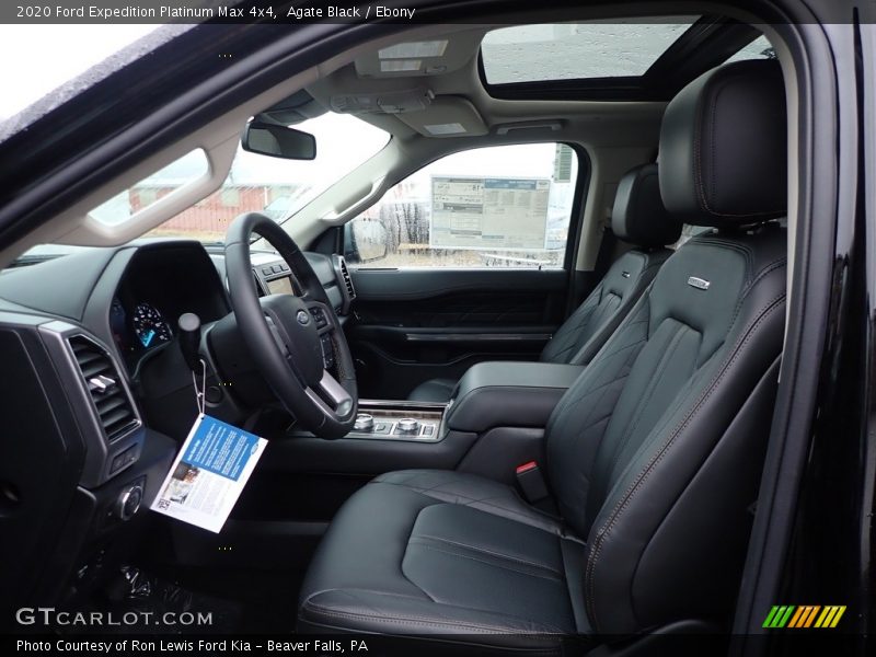 Front Seat of 2020 Expedition Platinum Max 4x4