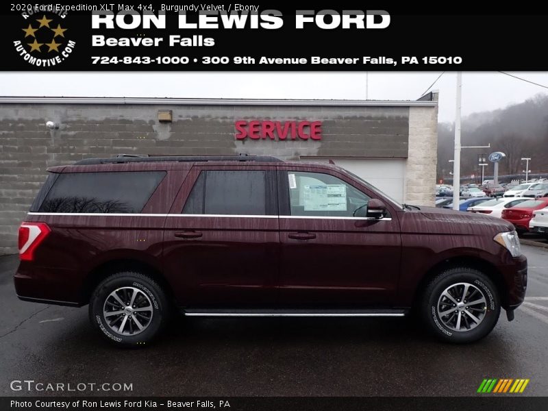 Burgundy Velvet / Ebony 2020 Ford Expedition XLT Max 4x4