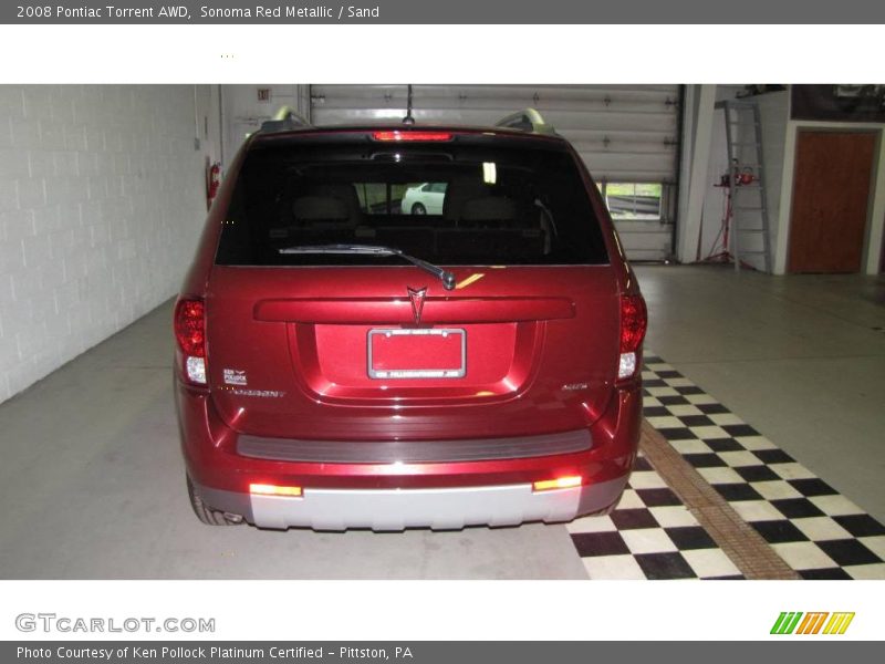 Sonoma Red Metallic / Sand 2008 Pontiac Torrent AWD