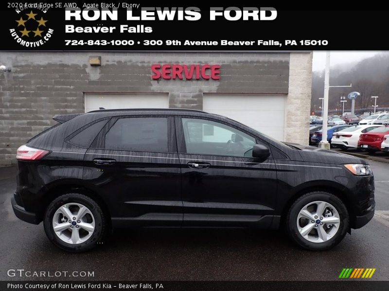 Agate Black / Ebony 2020 Ford Edge SE AWD