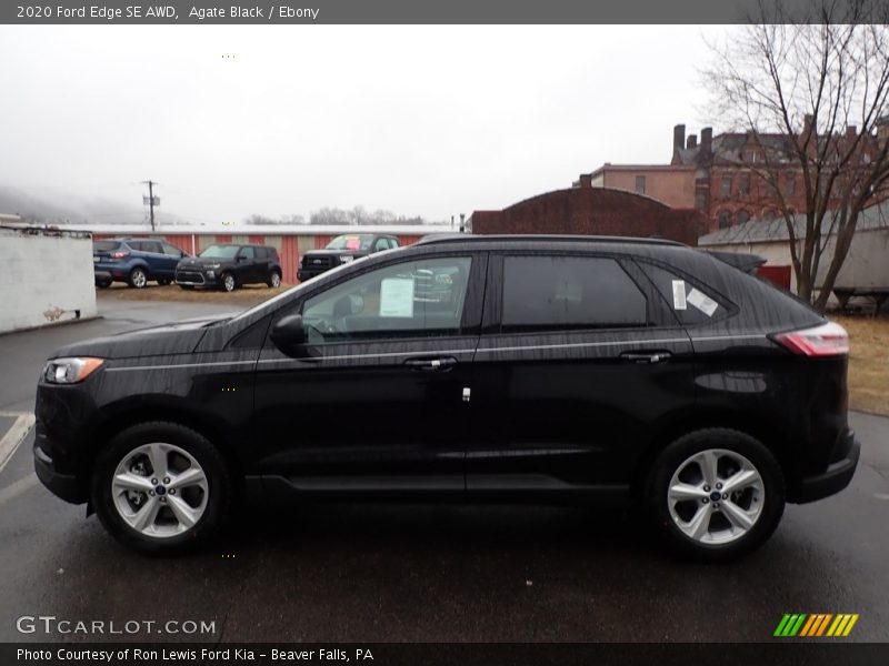 Agate Black / Ebony 2020 Ford Edge SE AWD