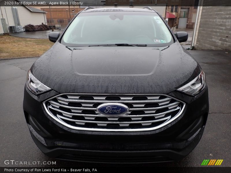 Agate Black / Ebony 2020 Ford Edge SE AWD