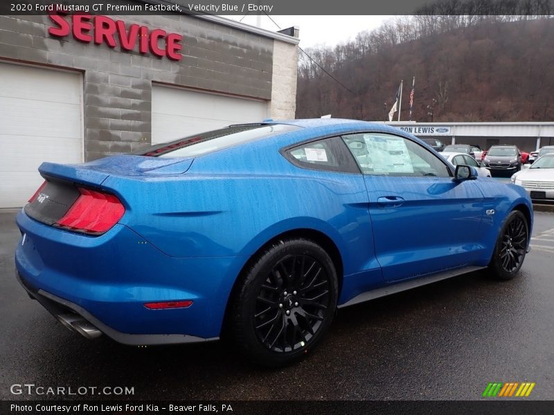 Velocity Blue / Ebony 2020 Ford Mustang GT Premium Fastback