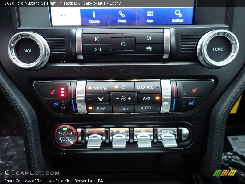 Controls of 2020 Mustang GT Premium Fastback