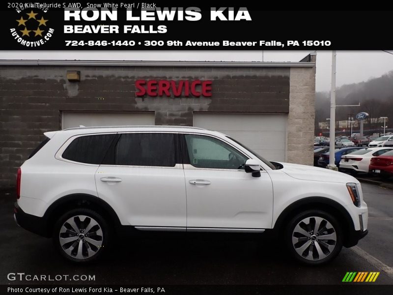Snow White Pearl / Black 2020 Kia Telluride S AWD