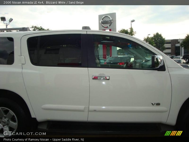 Blizzard White / Sand Beige 2006 Nissan Armada LE 4x4
