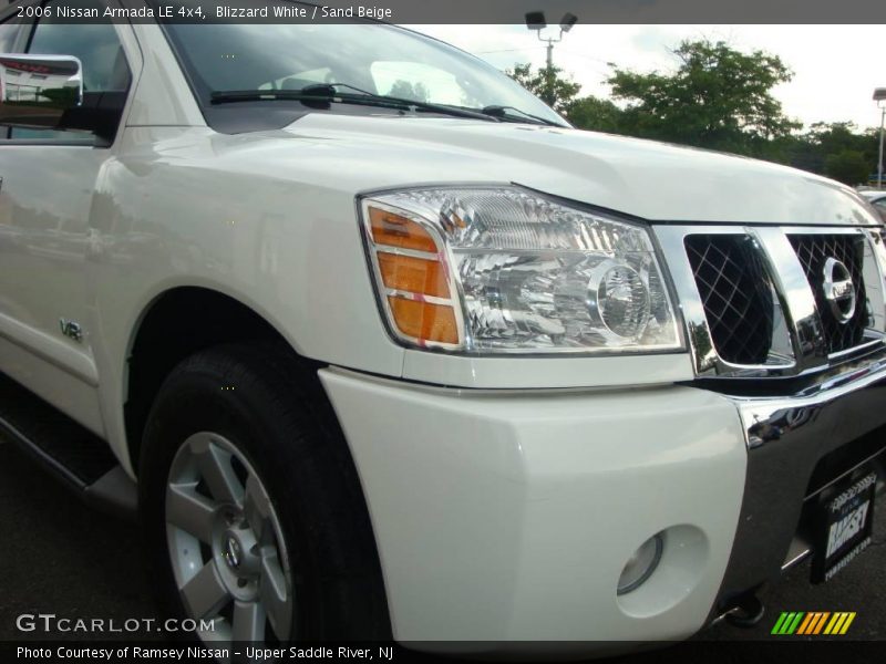 Blizzard White / Sand Beige 2006 Nissan Armada LE 4x4