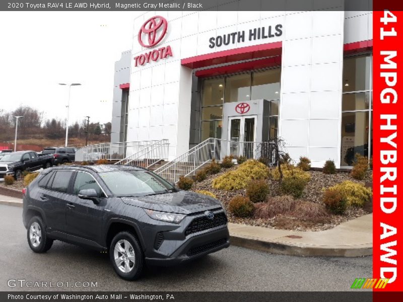 Magnetic Gray Metallic / Black 2020 Toyota RAV4 LE AWD Hybrid