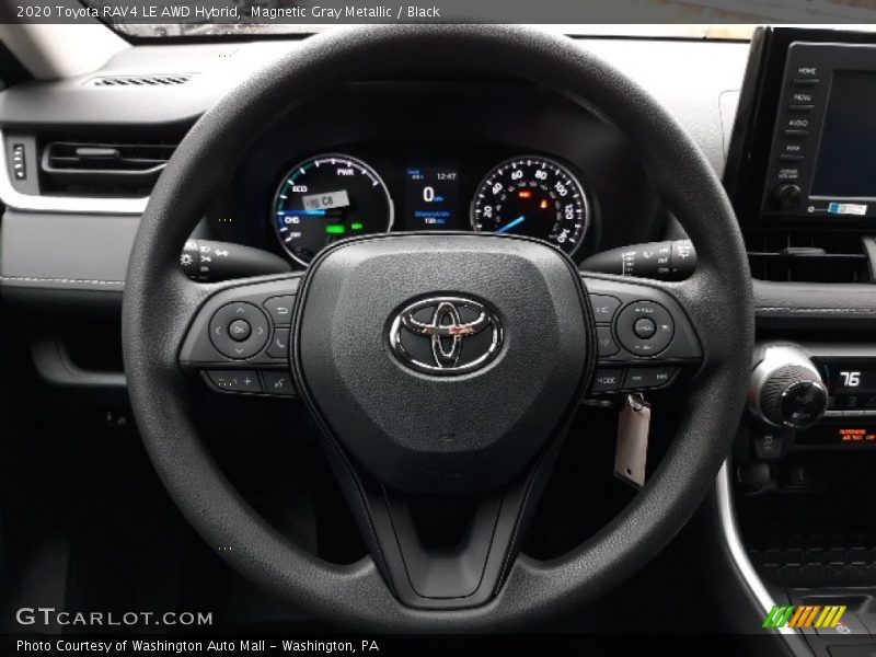 Magnetic Gray Metallic / Black 2020 Toyota RAV4 LE AWD Hybrid