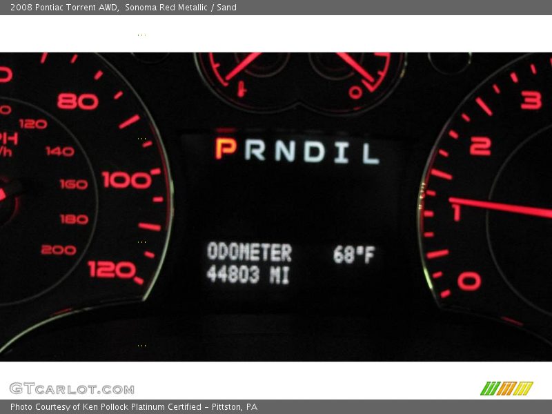 Sonoma Red Metallic / Sand 2008 Pontiac Torrent AWD