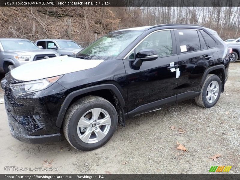 Midnight Black Metallic / Black 2020 Toyota RAV4 XLE AWD