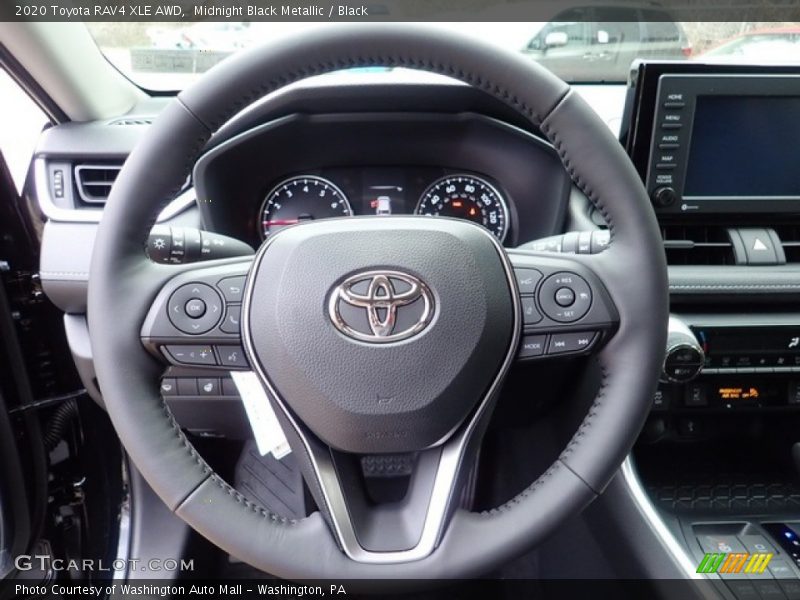 Midnight Black Metallic / Black 2020 Toyota RAV4 XLE AWD